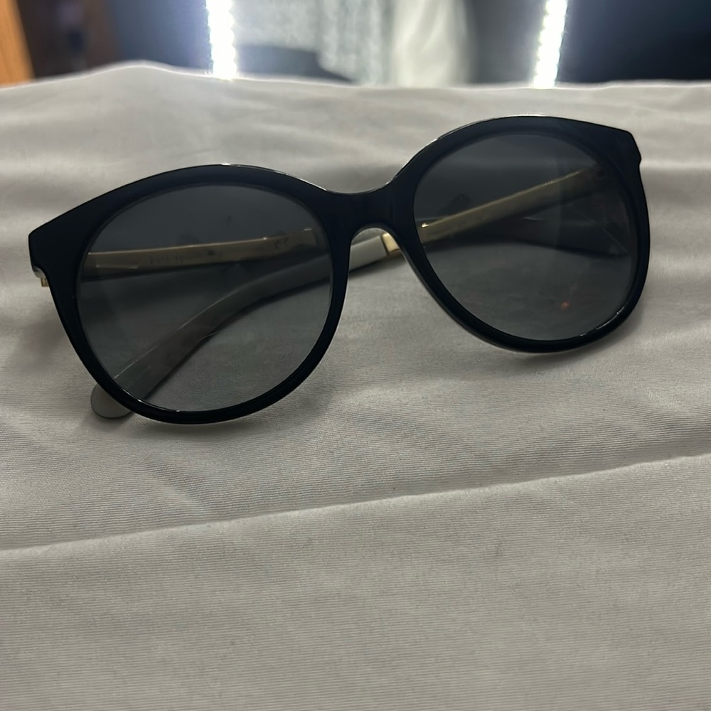 kate spade Black Round Cat-Eye Sunglasses